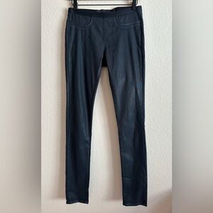 HELMUT Helmut Lang Lux Coated Black Vegan Leather Jegging Leggings Women’s 27